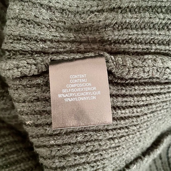 Wayf Nelle Cropped Half Zip Pullover Sweater Thick Ribbed Knit Size L - Picture 8 of 8